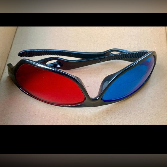 1990s Vtg Adult One Size 3D Movie Image Viewing Glasses - Picture 3 of 8